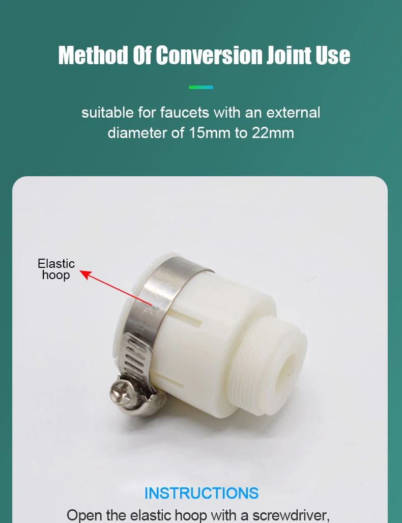 Kitchen Faucet Nozzle Extender Sink Water Tap Nozzle Filter Bubbler Faucet Aerator Attachment Home Bathroom Toilet Accessories