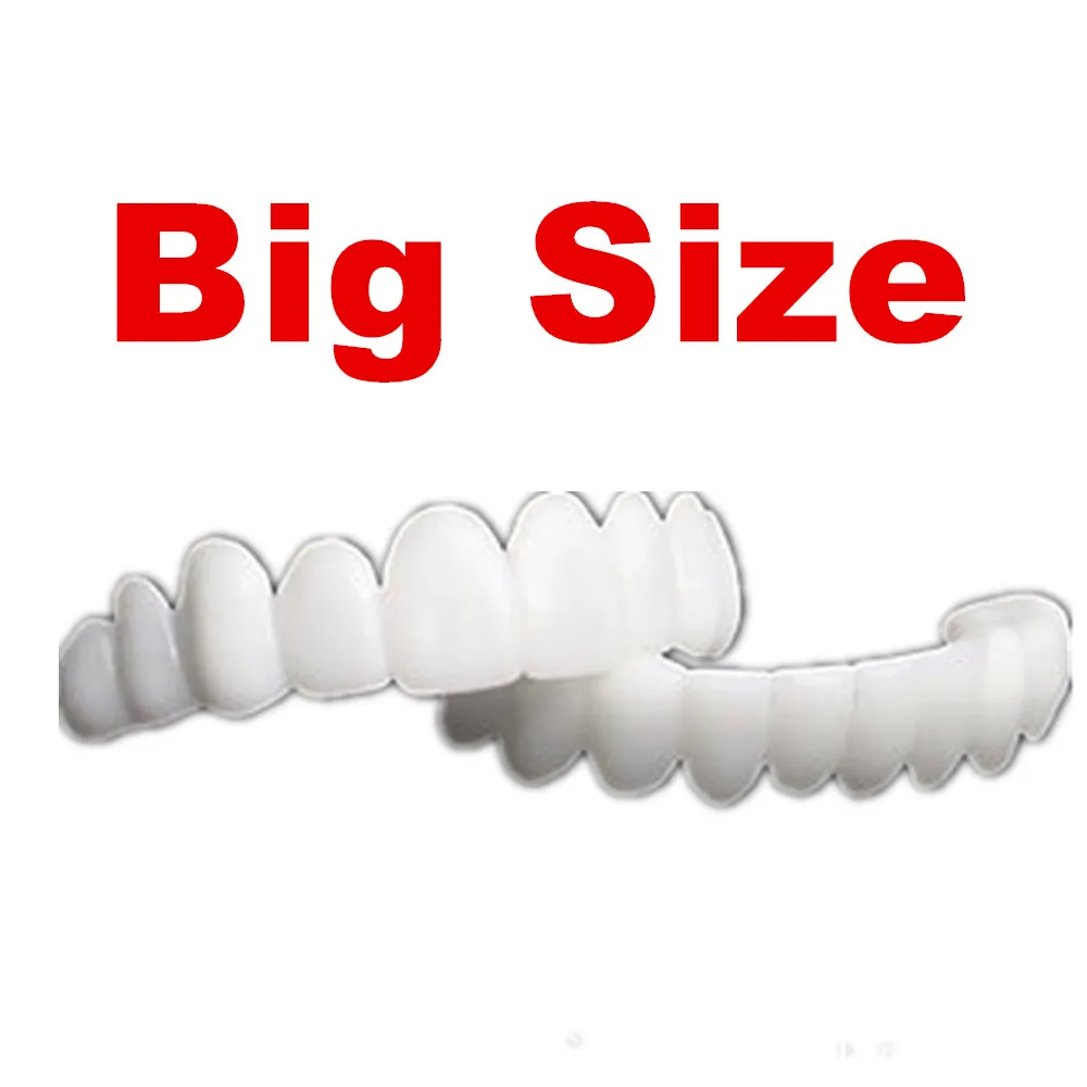 Latest Snap on Smile Dental Upper Lower Fake Teeth Cover Perfect Bright Veneers Comfort Fit Flex Dentures Braces Whitening