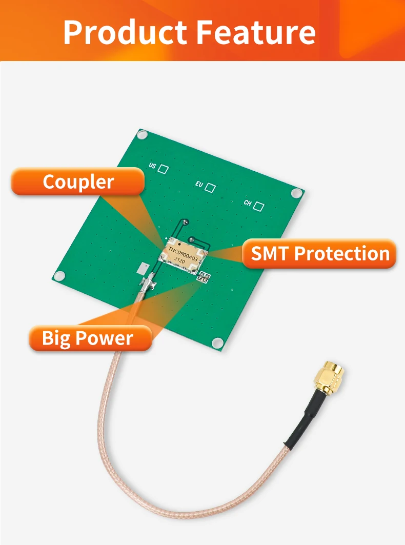 UHF RFID Circular Ceramic Antenna Use for Access Control UHF RFID Reader Small Antenna with SMA MMCX TNC for UHF RFID Reader