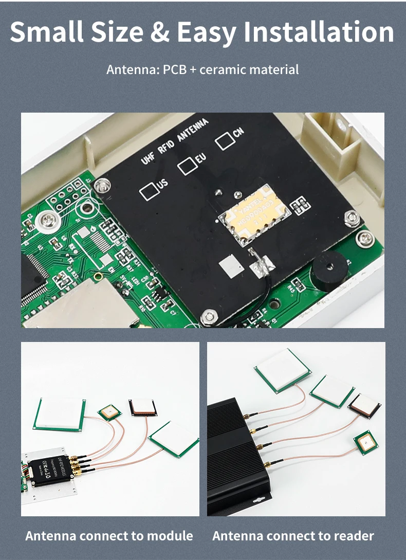 UHF RFID Circular Ceramic Antenna Use for Access Control UHF RFID Reader Small Antenna with SMA MMCX TNC for UHF RFID Reader