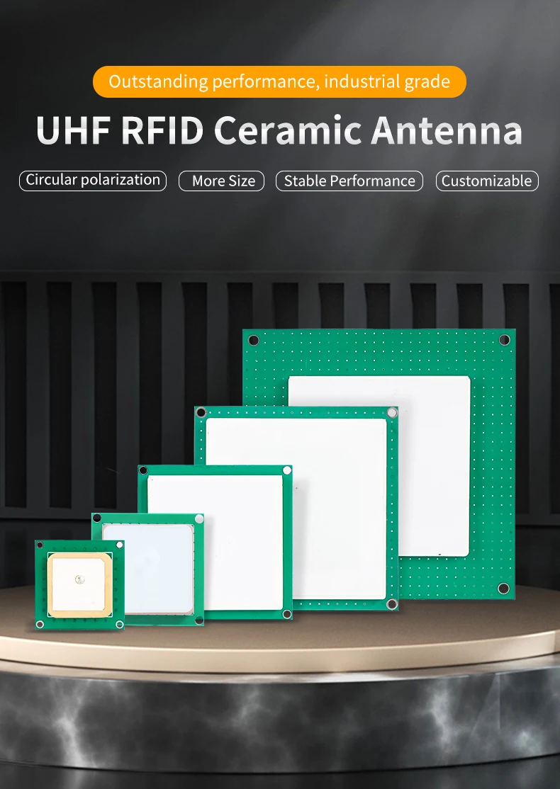 UHF RFID Circular Ceramic Antenna Use for Access Control UHF RFID Reader Small Antenna with SMA MMCX TNC for UHF RFID Reader