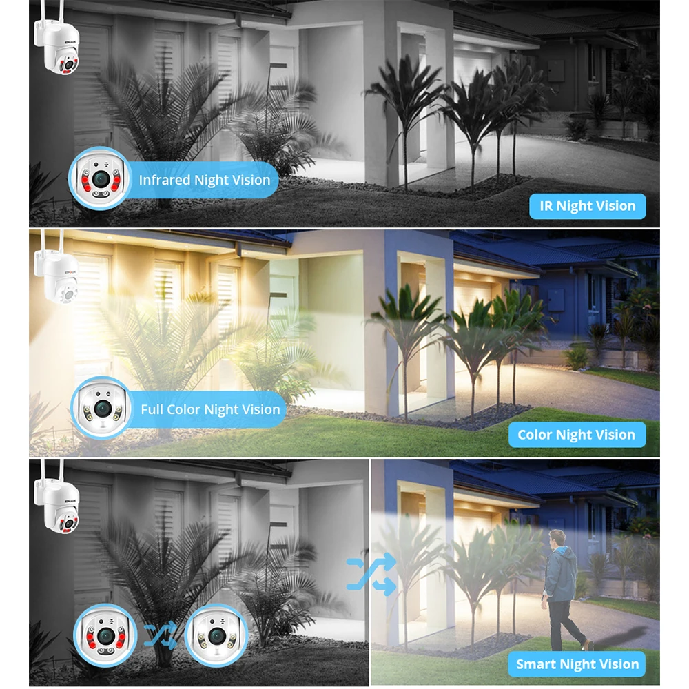 4MP PTZ WIFI IP Camera 1080P CCTV Surveillance Security Protection Wi Fi Outdoor 4X Digital Zoom Street CamHipro CamHi Camara