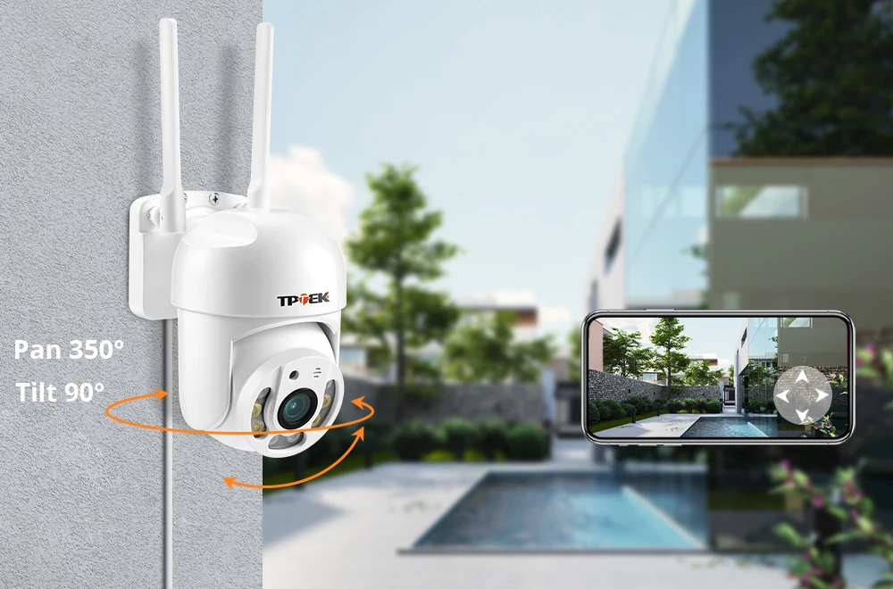4MP PTZ WIFI IP Camera 1080P CCTV Surveillance Security Protection Wi Fi Outdoor 4X Digital Zoom Street CamHipro CamHi Camara