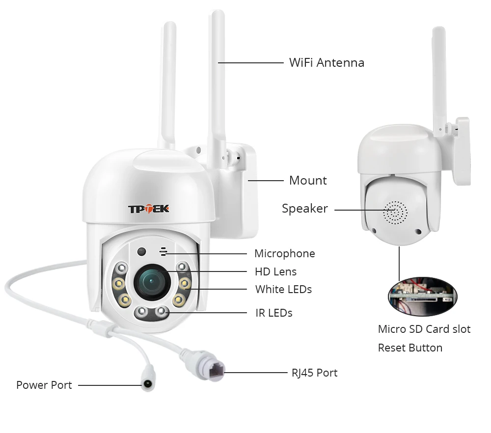 4MP PTZ WIFI IP Camera 1080P CCTV Surveillance Security Protection Wi Fi Outdoor 4X Digital Zoom Street CamHipro CamHi Camara