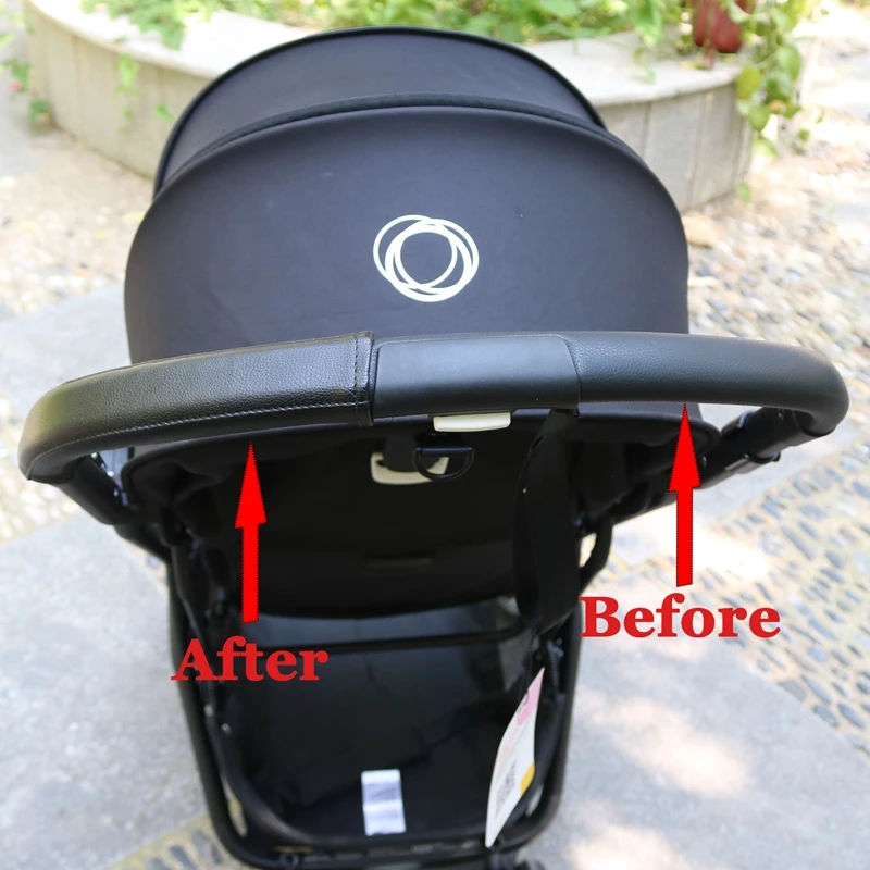 Baby Stroller Handle Cover For Bugaboo Butterfly Pu Protective Case Handle Pram Strollers Accessories