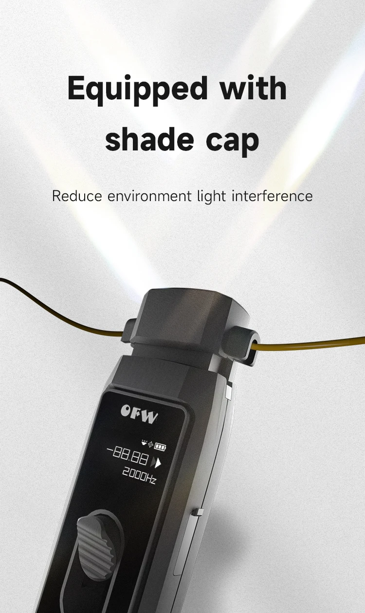OFW Optical Fiber Identifier Live Fiber Identifier Live Fiber Detector with Visual Fault Locator LED Light 700-1700nm SM MM
