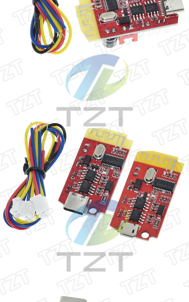 1/3PCS DC 3.7V 5V 5W Digital Audio Amplifie Board Double Plate DIY Bluetooth-5.0 Speaker Sound Music Module Type-c/Micro USB