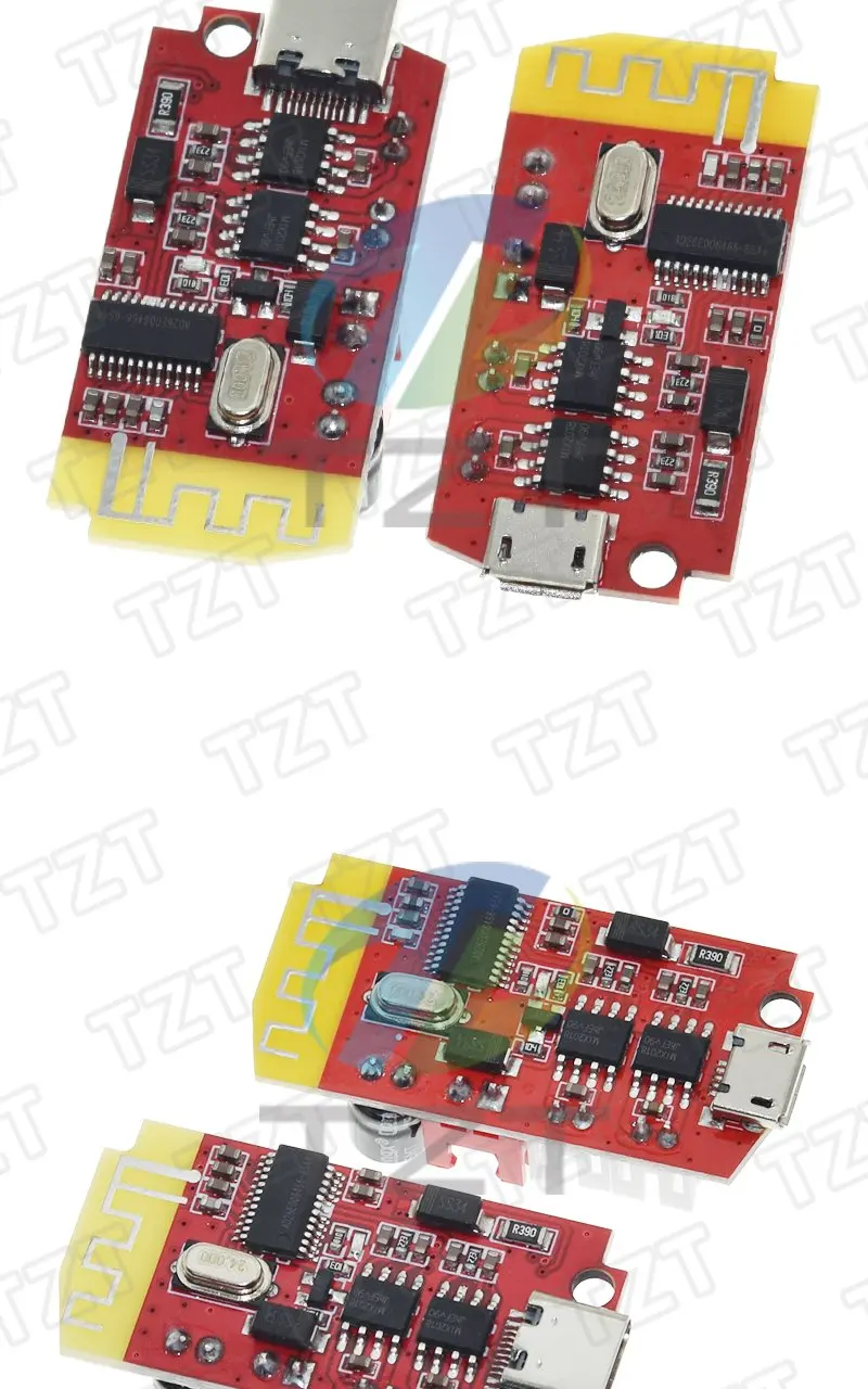1/3PCS DC 3.7V 5V 5W Digital Audio Amplifie Board Double Plate DIY Bluetooth-5.0 Speaker Sound Music Module Type-c/Micro USB