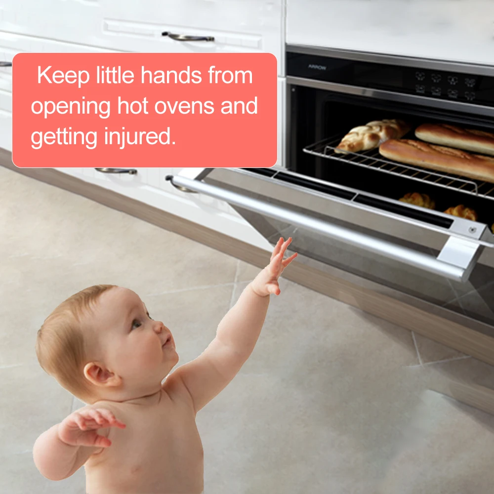 EUDEMON 1PC Kids Safety Oven Door Stopper Oven Door Lock with New Design for Baby Prevent Baby from Playing with Oven Doors