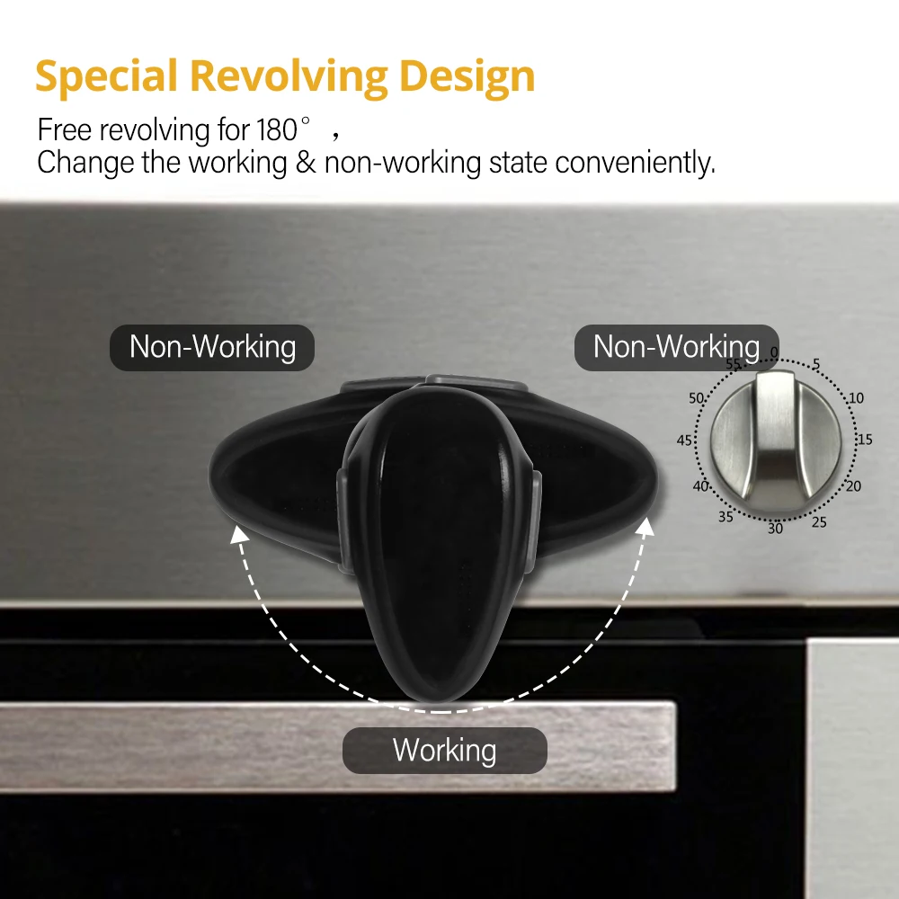 EUDEMON 1PC Kids Safety Oven Door Stopper Oven Door Lock with New Design for Baby Prevent Baby from Playing with Oven Doors
