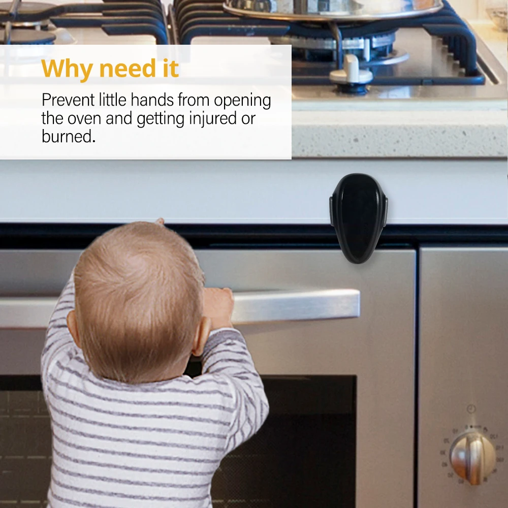EUDEMON 1PC Kids Safety Oven Door Stopper Oven Door Lock with New Design for Baby Prevent Baby from Playing with Oven Doors