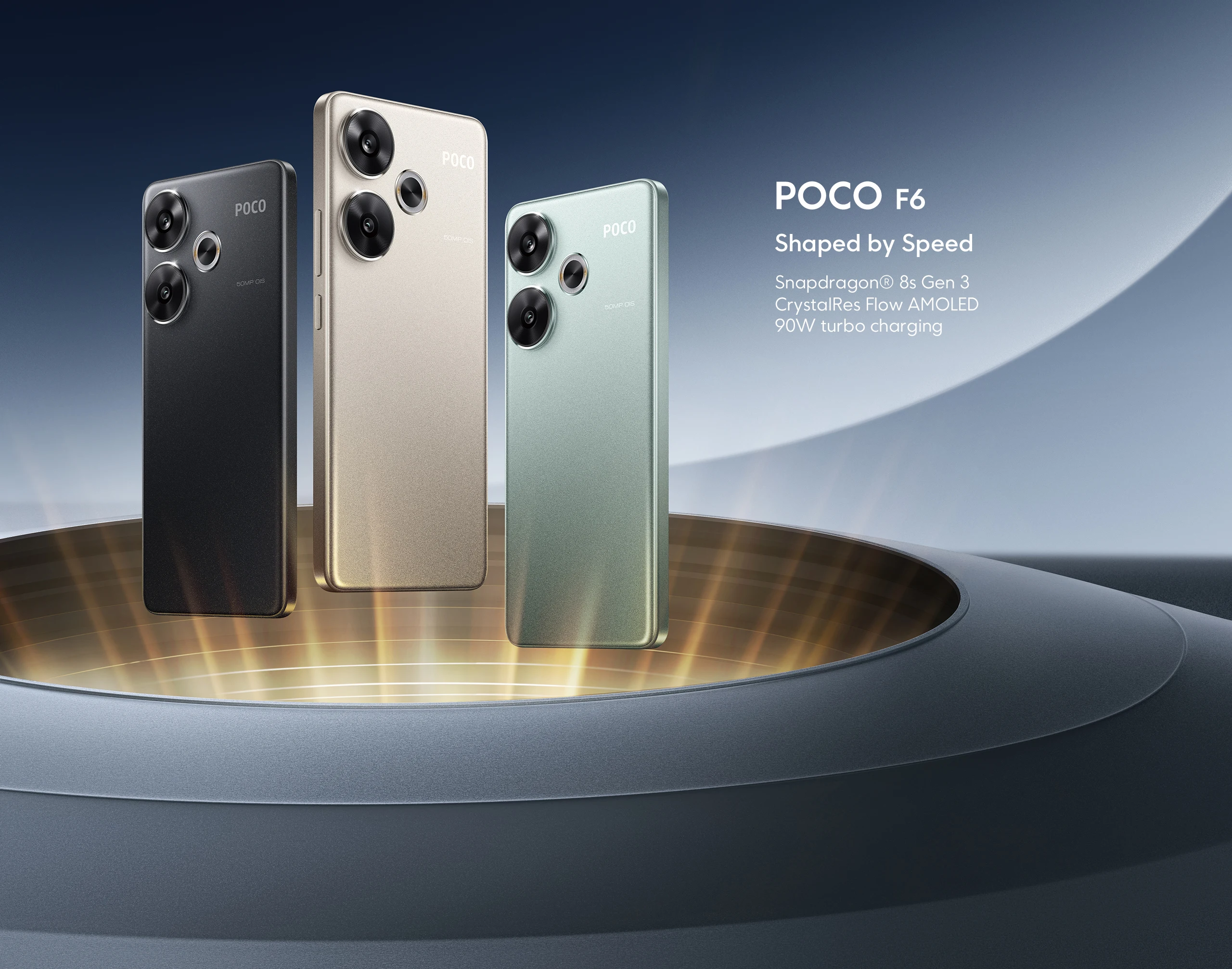 Global Version POCO F6 Smartphone Global Version Snapdragon®8s Gen 3 NFC 120Hz Flow AMOLED 90W Turbo Charging 5000mAh Battery