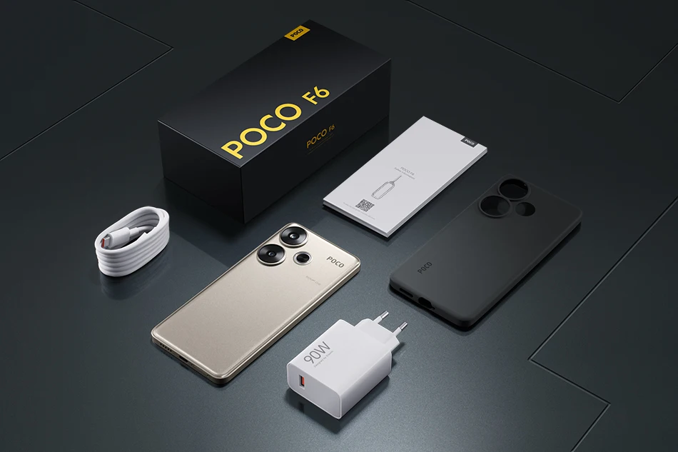 Global Version POCO F6 Smartphone Global Version Snapdragon®8s Gen 3 NFC 120Hz Flow AMOLED 90W Turbo Charging 5000mAh Battery