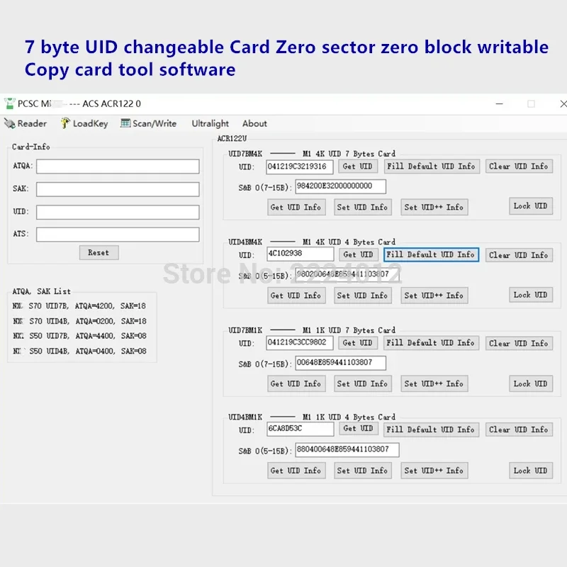 UID Changeable NFC Card MF0 13.56Mhz Ultralight EV1 Smart Tag Sticker UID Writable Chinese Magic Card Copy Clone
