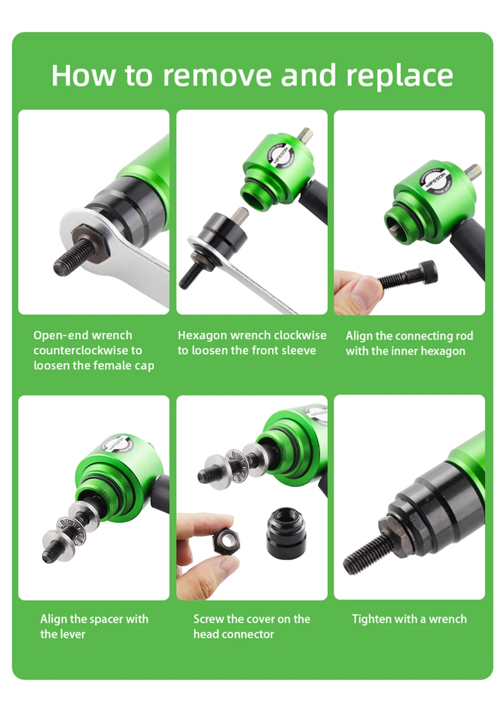 M3M4M5M6M8 Electric Rivet Gun Rivet Nut Gun Drill Bit Adapter Insert Nut Pull Riveting Tool, For Electric Drill/Hand Wrench