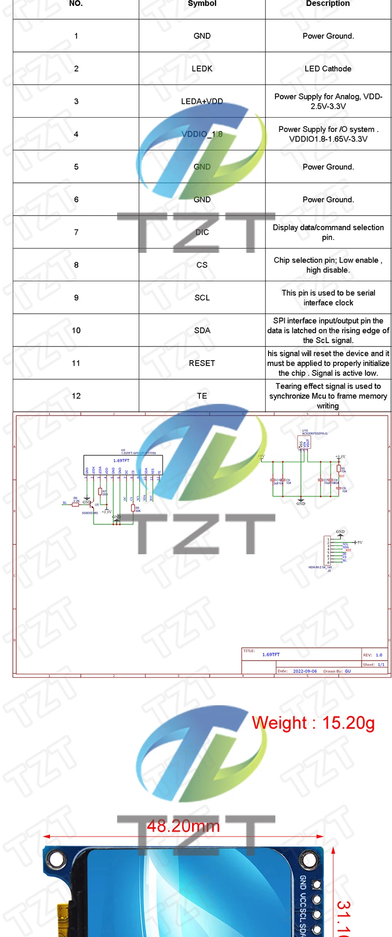 TFT Display 0.96/1.3/1.44/1.8/2.4/2.8/3.5 Inch TFT Full Color Screen LCD Module ST7735 ILI9341 Driver Interface SPI for Arduino