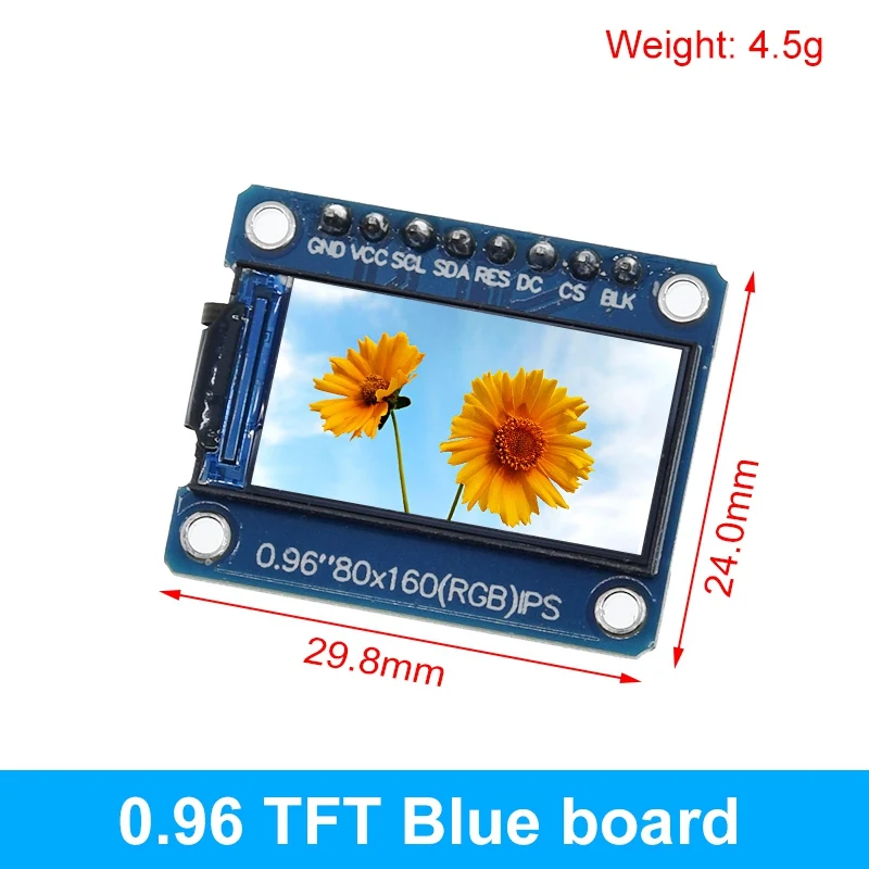 TFT Display 0.96/1.3/1.44/1.8/2.4/2.8/3.5 Inch TFT Full Color Screen LCD Module ST7735 ILI9341 Driver Interface SPI for Arduino