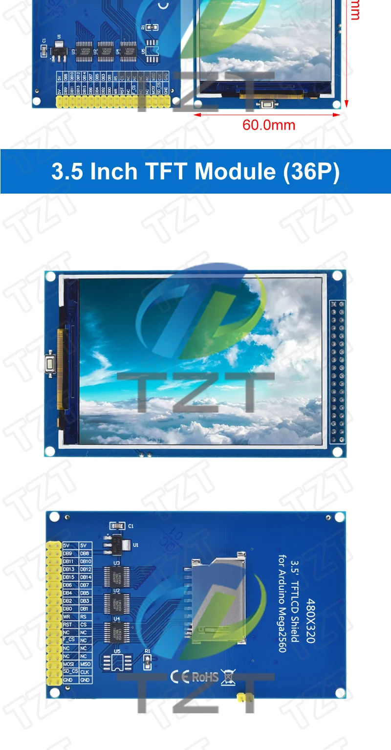 TFT Display 0.96/1.3/1.44/1.8/2.4/2.8/3.5 Inch TFT Full Color Screen LCD Module ST7735 ILI9341 Driver Interface SPI for Arduino