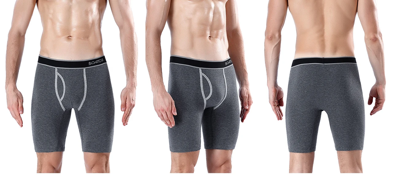2026 New Style Cotton Fly Boxer Long Leg Underwear For Man Shorts Big Size And Panties Homme Luxury Brand Boxerhomme Underpants