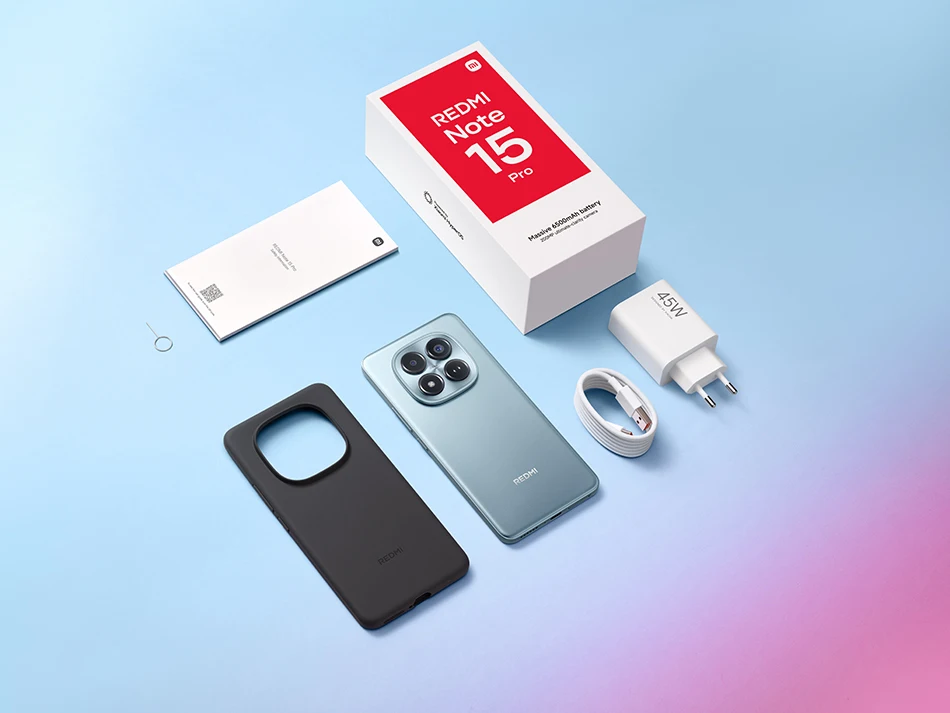 【World Premiere】Global Version Xiaomi Redmi Note 15 Pro MTK Helio G200-Ultra 6.77"AMOLED display 200MP ultimate-clarity camera