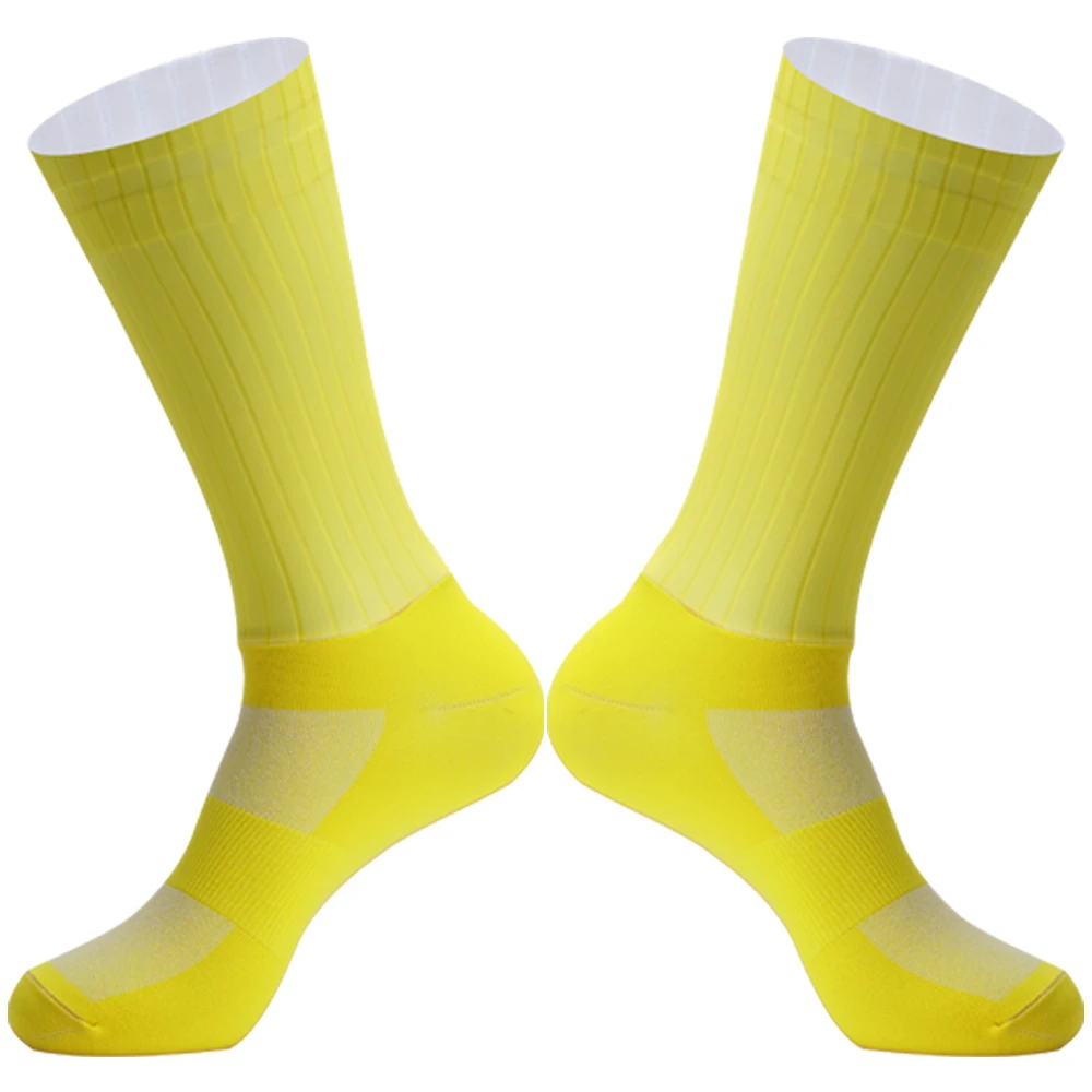 Anti Slip Silicone Seamless Aero Socks New Summer Breathable Cycling Socks Men Women Road Bike Calcetines Ciclismo