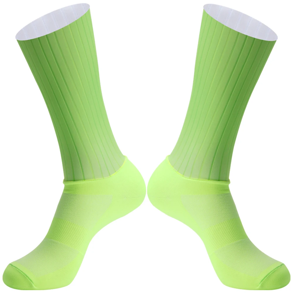 Anti Slip Silicone Seamless Aero Socks New Summer Breathable Cycling Socks Men Women Road Bike Calcetines Ciclismo