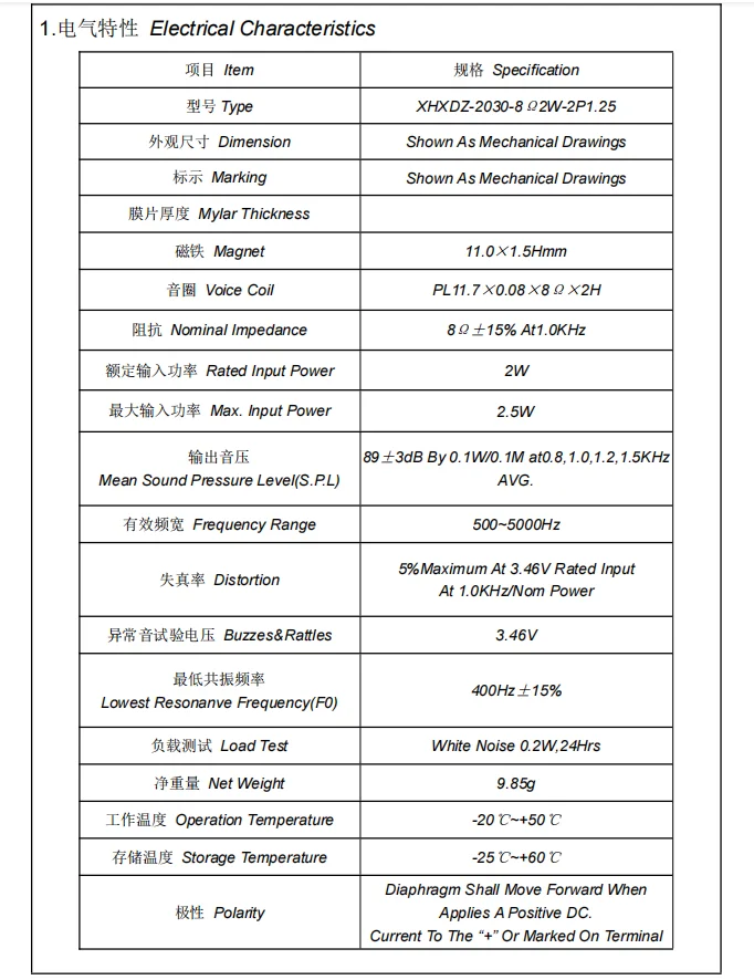 2Pcs/1pc 3525 2030 4 Ohm 3W 8 Ohm 2W Speaker 2535 3020 Cavity 4Ω 8Ω 2 3 Watt BOX Bluetooth-compatible Speaker Notebook Compute