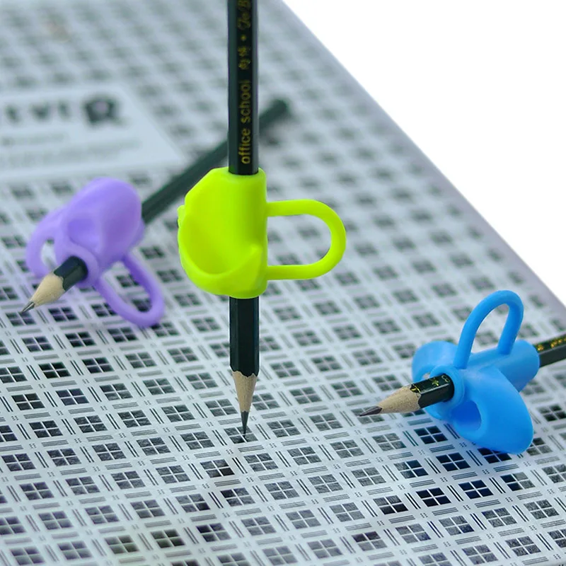Kids Pen Grip Posture Corrector – Silicone Pencil Holder for Children, Ergonomic Writing Aid Tool for Handwriting Practice