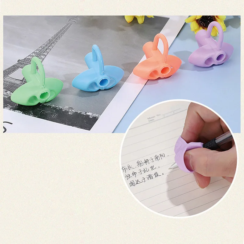 Kids Pen Grip Posture Corrector – Silicone Pencil Holder for Children, Ergonomic Writing Aid Tool for Handwriting Practice