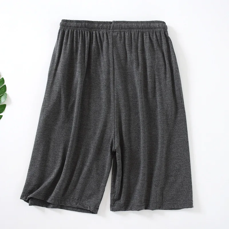 Plus Size 7XL 8XL Casual Sleep Shorts for Men Casual Modal Men's Pajamas Shorts Summer Soft Five Points Cotton Beach Shorts Male