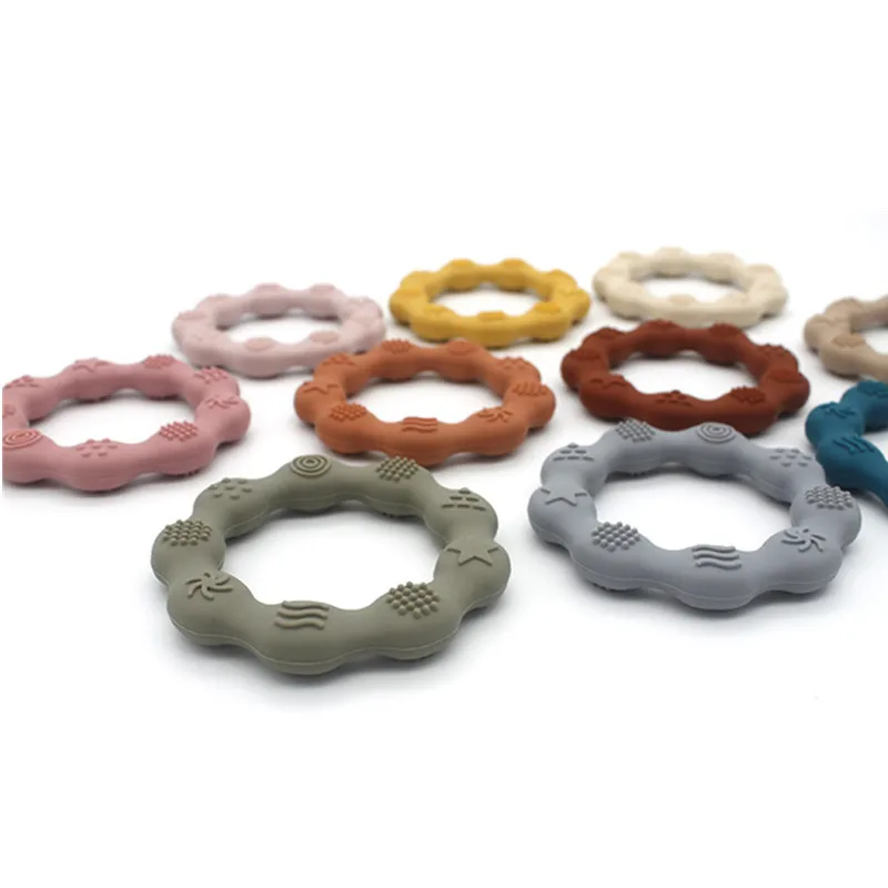 1PC Infant Baby Teether Toys Soft Silicone For Newborn Molar Baby Healthy Nursing Teething Pendant Baby Accessories