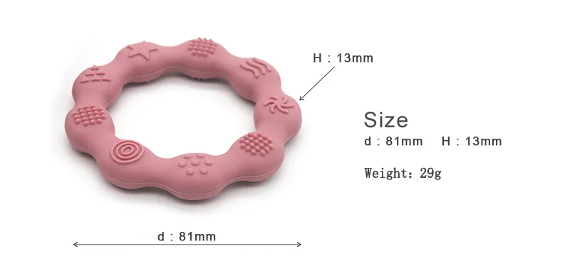 1PC Infant Baby Teether Toys Soft Silicone For Newborn Molar Baby Healthy Nursing Teething Pendant Baby Accessories