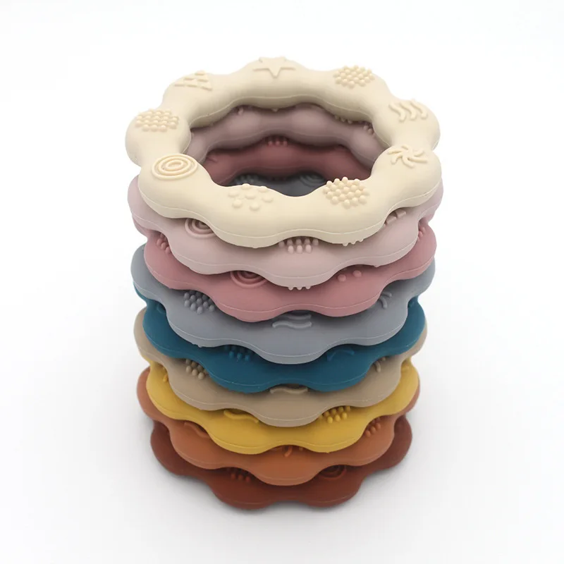 1PC Infant Baby Teether Toys Soft Silicone For Newborn Molar Baby Healthy Nursing Teething Pendant Baby Accessories