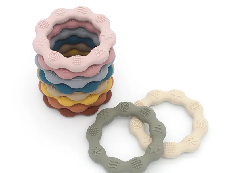 1PC Infant Baby Teether Toys Soft Silicone For Newborn Molar Baby Healthy Nursing Teething Pendant Baby Accessories