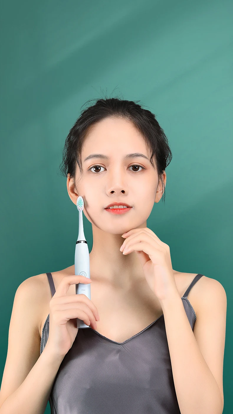Sonic Electric Toothbrush for Adults Children Ultrasonic Automatic vibrator Whitening IPX7 Waterproof 3 Brush Head battery type