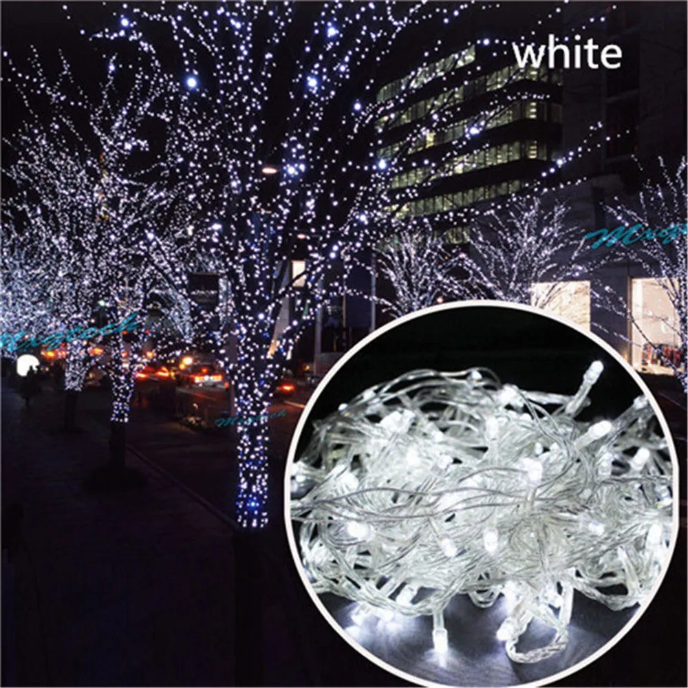 5M 10M 20M 30M 50M 100M LED String Fairy Light Holiday Christmas Wedding Decoration AC220V Waterproof Outdoor Light Garland
