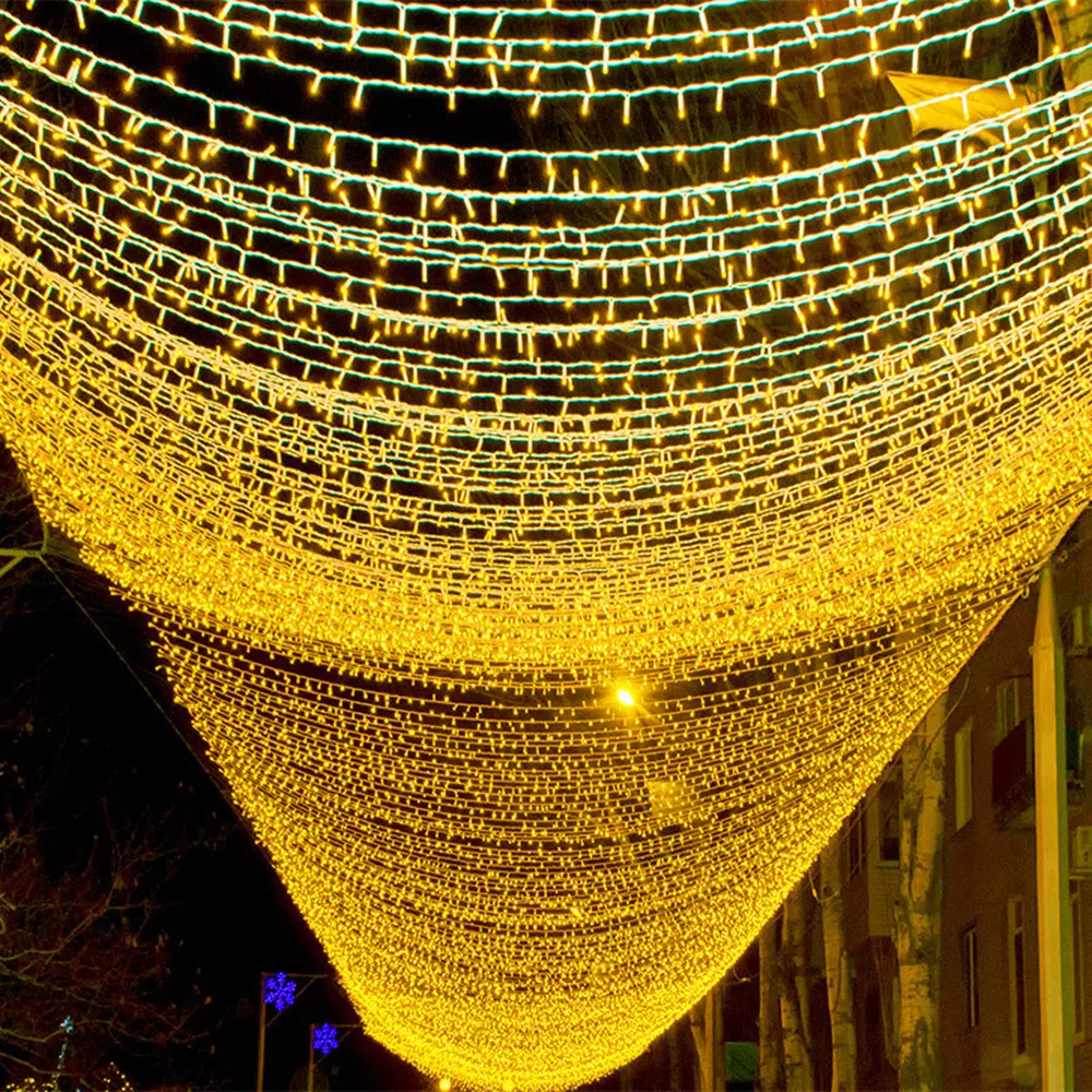 5M 10M 20M 30M 50M 100M LED String Fairy Light Holiday Christmas Wedding Decoration AC220V Waterproof Outdoor Light Garland