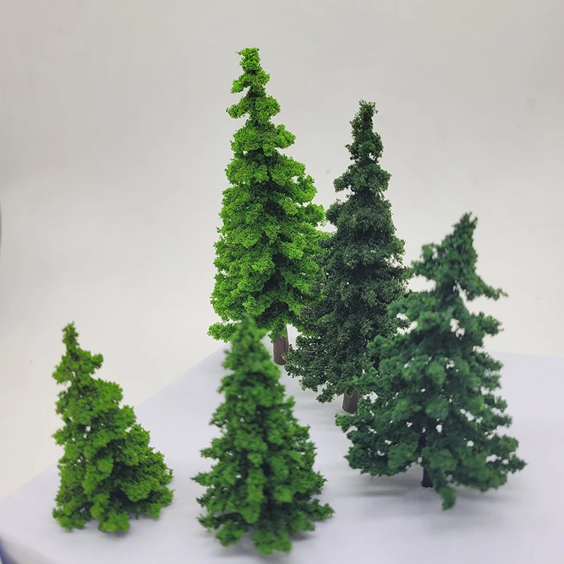 1:87 Scale Model Pine Trees Cedar Landscape Miniature Train Railway Layout Scenery Dioramas Diy Window Christmas Day Decoration