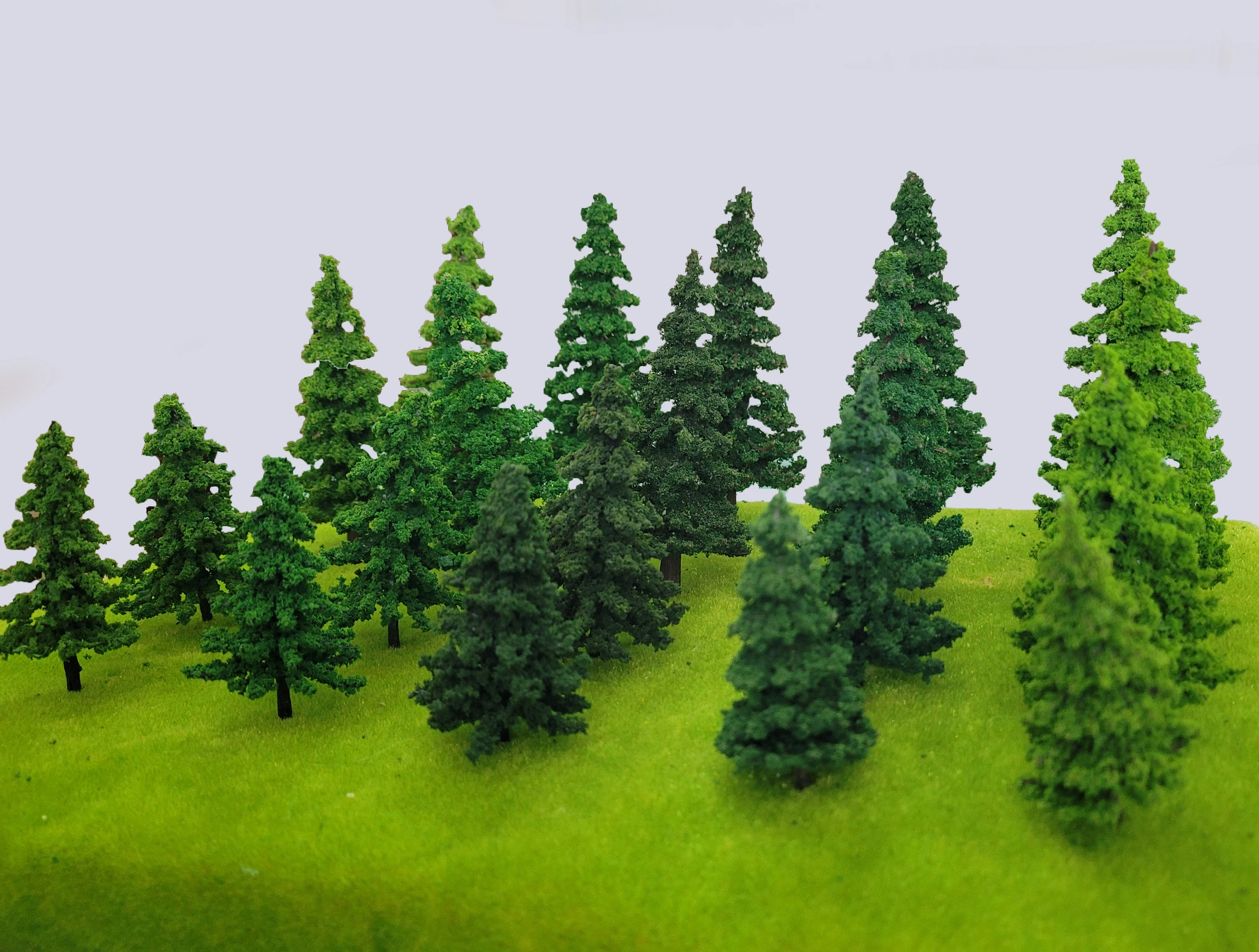 1:87 Scale Model Pine Trees Cedar Landscape Miniature Train Railway Layout Scenery Dioramas Diy Window Christmas Day Decoration