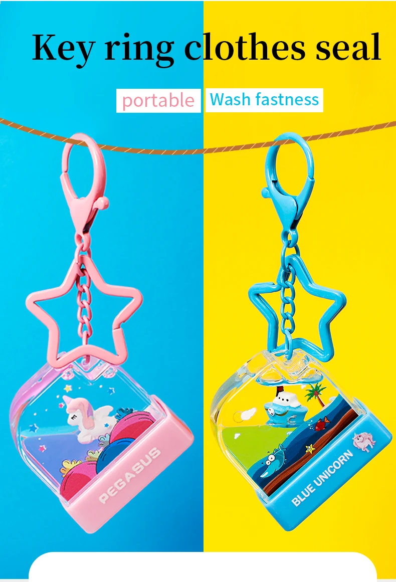 Children's Hang buckle Seal Stamp Toy Baby Student Clothes Chapter Custom Name Word Waterproof Wash Not Faded Customized