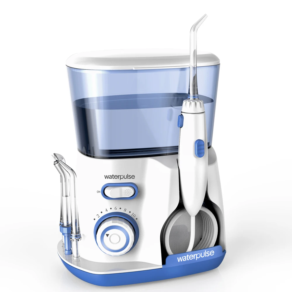 10 levels 20-120PSI Oral Irrigator Power water Floss, Dental Irrigator Hygiene Water Flosser with 5 nozzles