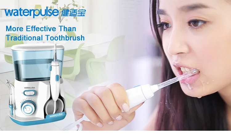 10 levels 20-120PSI Oral Irrigator Power water Floss, Dental Irrigator Hygiene Water Flosser with 5 nozzles