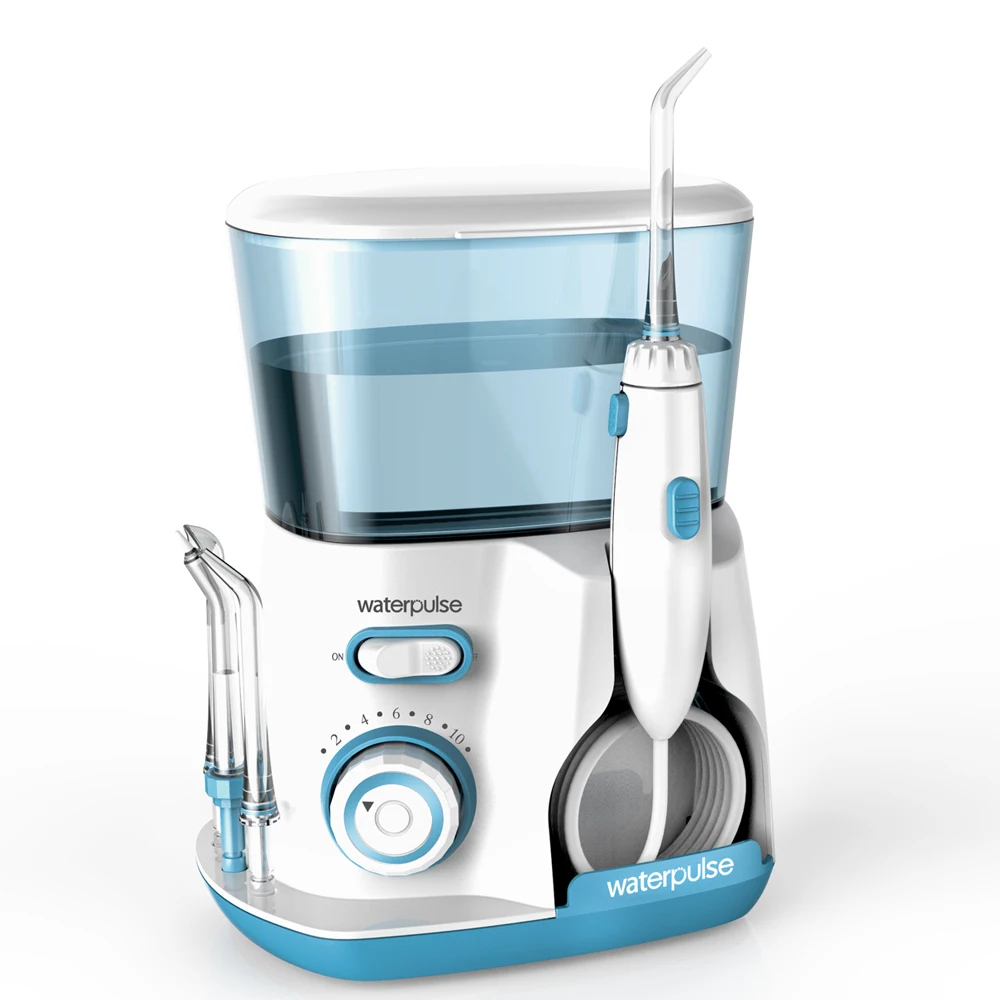10 levels 20-120PSI Oral Irrigator Power water Floss, Dental Irrigator Hygiene Water Flosser with 5 nozzles