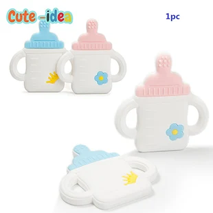 Cute-idea Baby Silicone Lentils Beads 100Pcs Baby Abacus Lentils teething beads infant Pacifier Chain Care toys Accessories gift