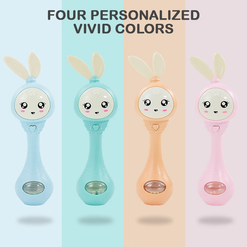 Baby Music Teether Rattle Toy for Child 0-12 Education Mobile Cot Kids Bed Bell Newborn Stroller Crib Infant Pacifier Weep Tear