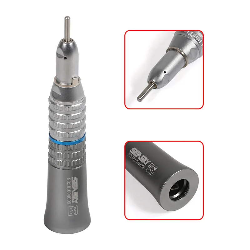 NSK Style Dental Contra Angle Straight Air Motor Handpiece 2/4-Hole E-type Connector