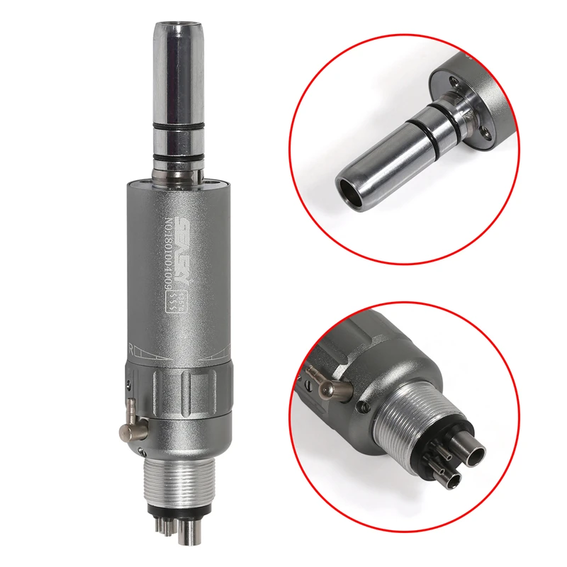 NSK Style Dental Contra Angle Straight Air Motor Handpiece 2/4-Hole E-type Connector
