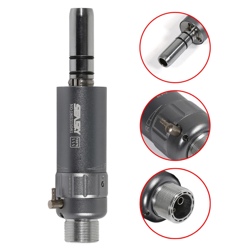 NSK Style Dental Contra Angle Straight Air Motor Handpiece 2/4-Hole E-type Connector