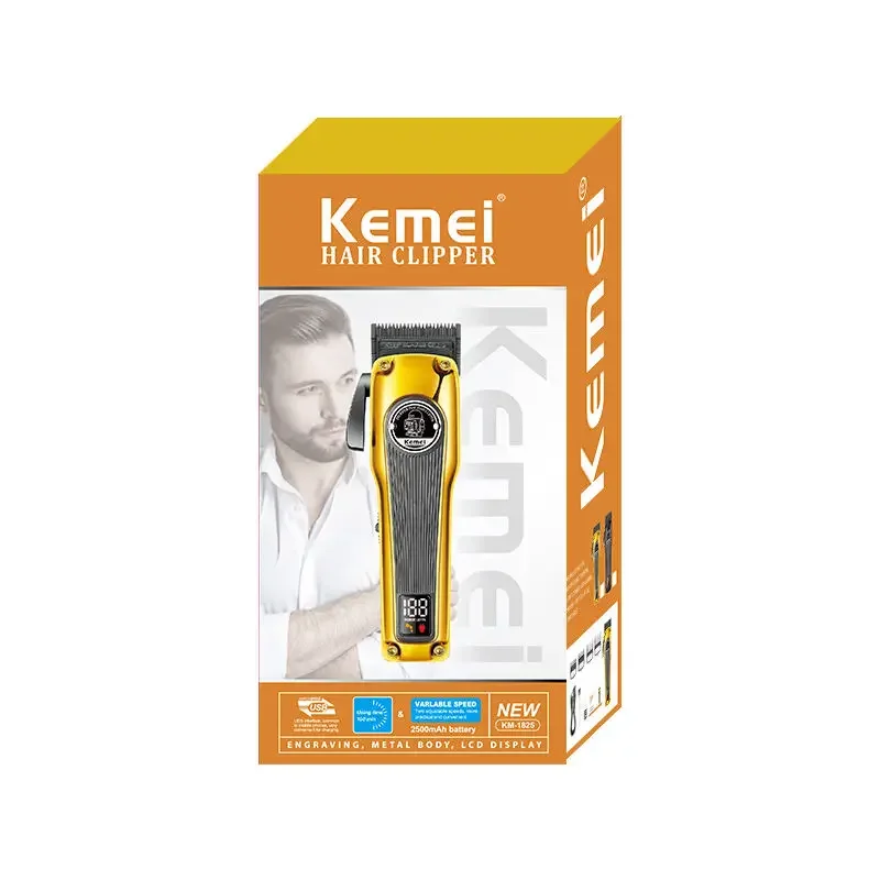 Kemei Multi-Purpose Haircut LCD Display Hair Cut Machine KM-1855 Hair Trimmer Hair Clippers for Men