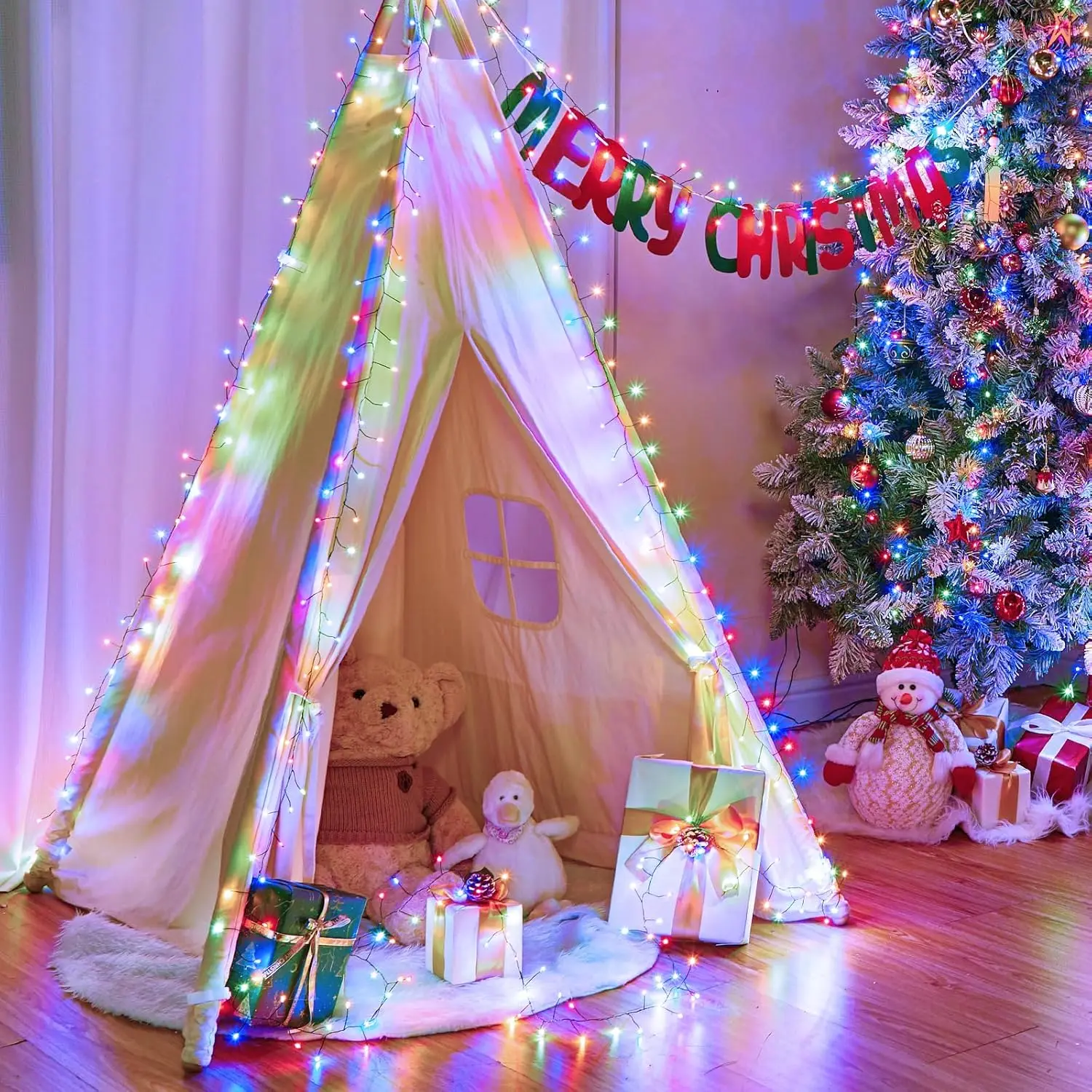 Led String Lights Outdoor Firecracker Fairy Light String EU/US DC Power Copper Wire Lights for Wedding Christmas Tree Decor Lamp